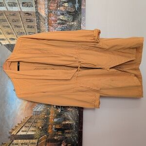 Chic Mustard Yellow Drape Jacket